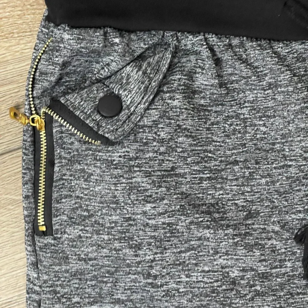 Lycra for Women Size L/XL Gray, side pockets with zipper and snap, elastic waist - Picture 6 of 10